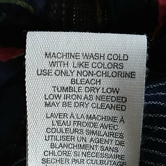 Free People Pinstripe/Floral Button Neck Blouse - Picture 8 of 8